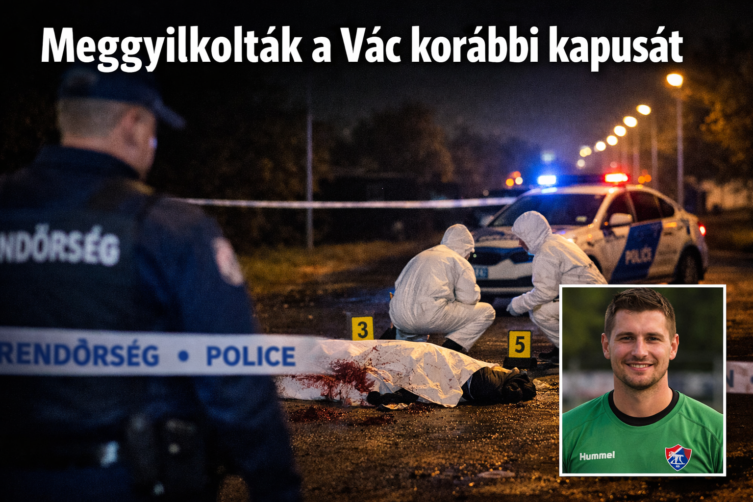 Meggyilkolták a Vác korábbi kapusát