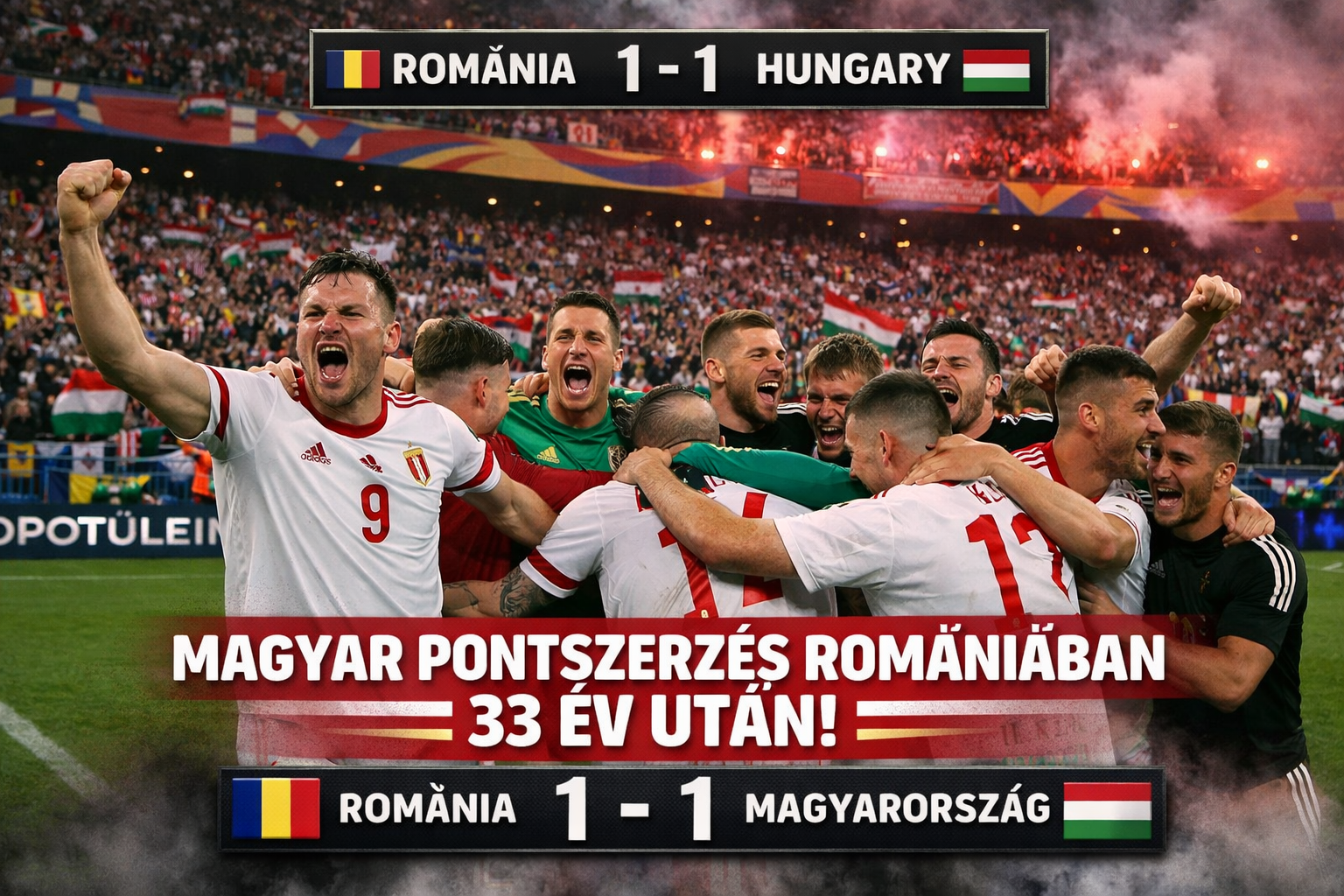 Magyar pontszerzés Romániában, 33 év után