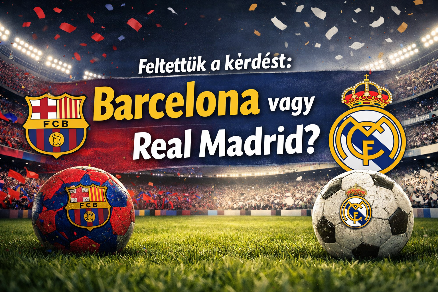 Feltettük a kérdést: Barcelona vagy Real Madrid?