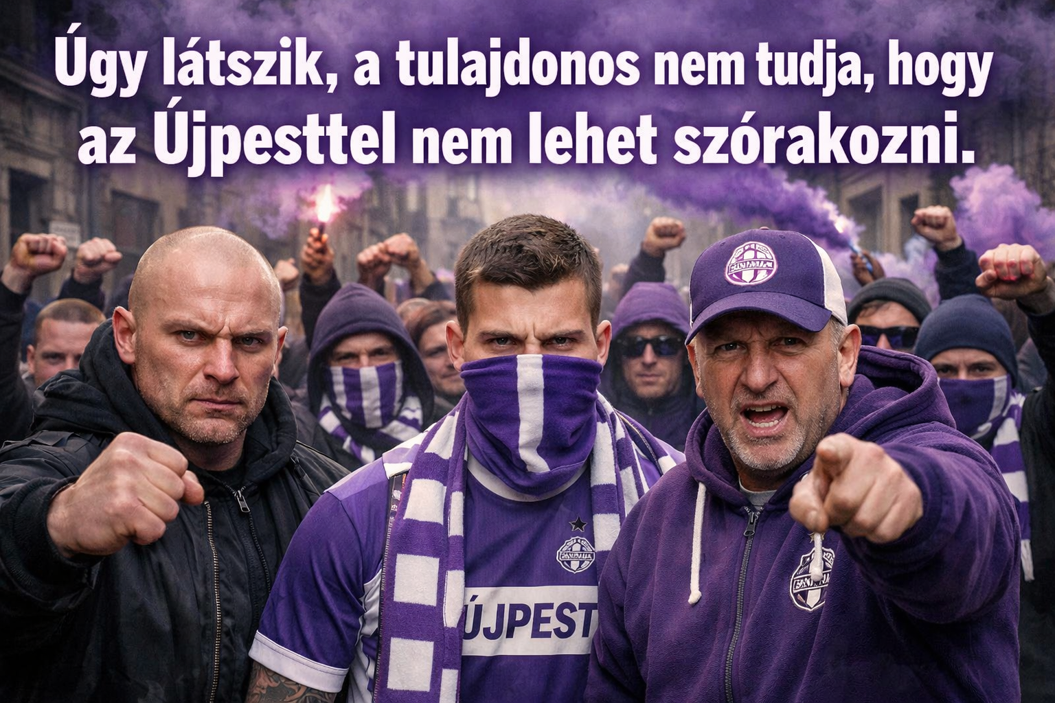 „Úgy látszik, a tulajdonos nem tudja, hogy az Újpesttel nem lehet szórakozni”