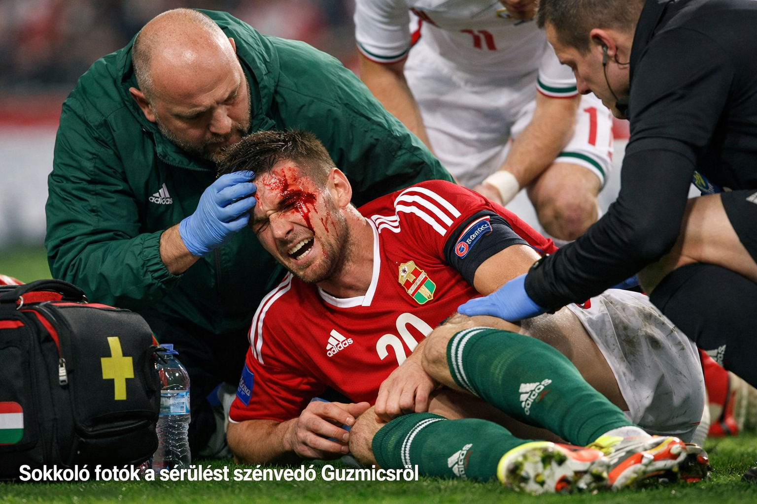 Sokkoló fotók a horrorsérülést szenvedő Guzmicsról – Rangadó-exkluzív